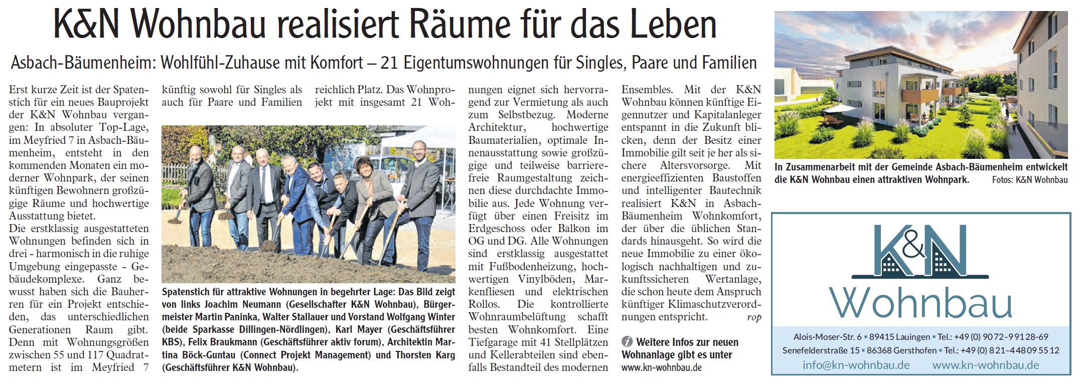 Zeitungsbericht Günzburger Zeitung